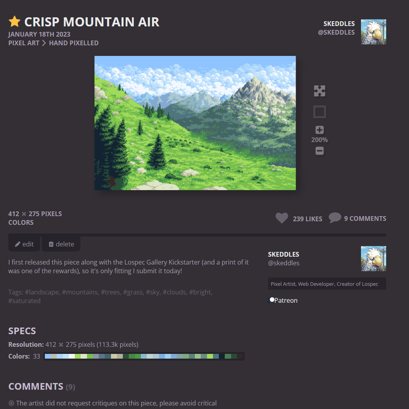 Lospec screenshot 1