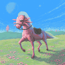 Axolotica — 205 × 133 pixel art illustration by skeddles, 23 colors, 2026