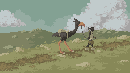 Rhacos Rider — 254 × 143 pixel art illustration by skeddles, 22 colors, 2024