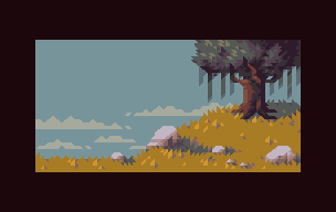 Treeangle — 304 × 192 pixel art illustration by skeddles, 18 colors, 2024